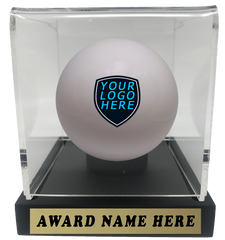 Enhance your end of season awards and celebrate your favorate field hockey athlete with a customized ball trophy. Customize the case plaque as well as design the ball inside! 